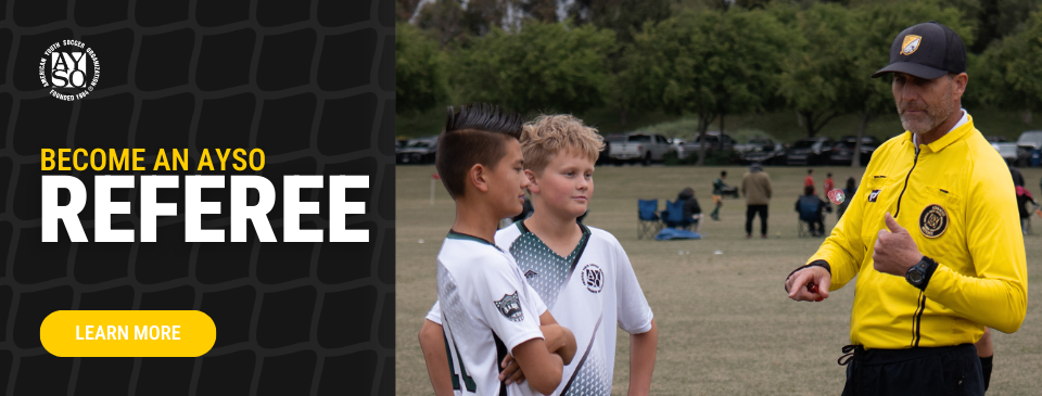 Referee with AYSO